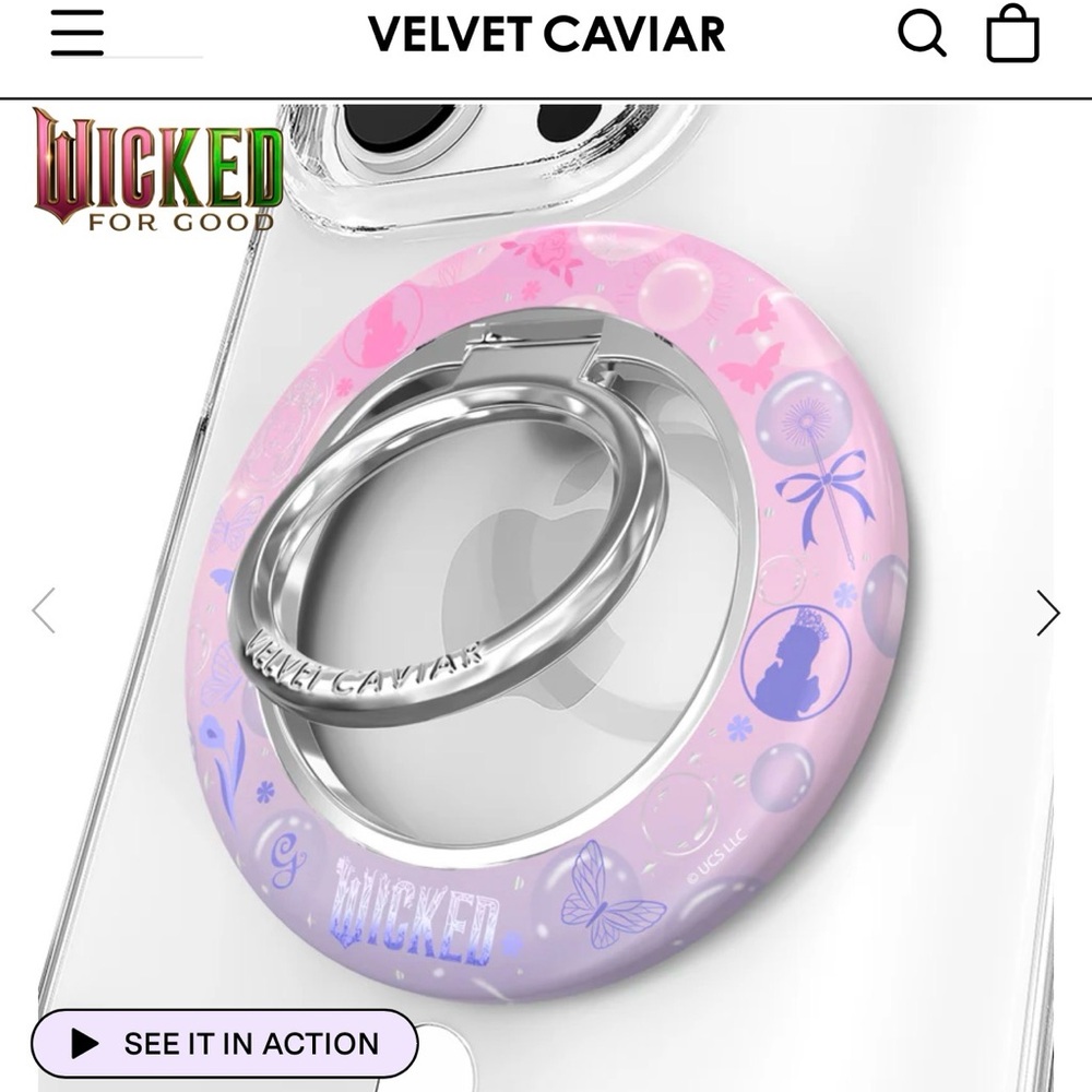 SOLD- Wicked Velvet Caviar MagSafe Grip Ring - Glinda
